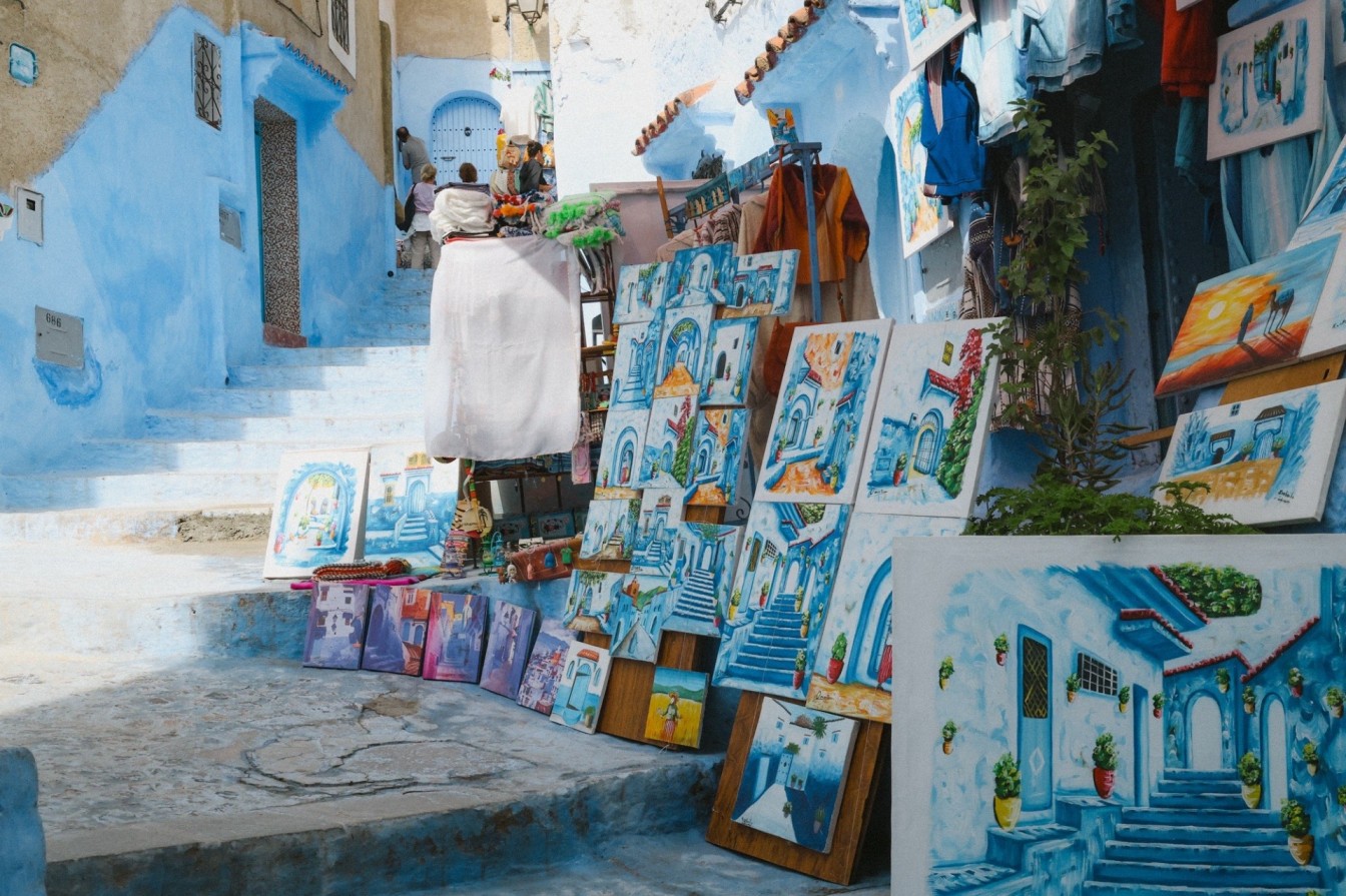 Art shop in Chefchaouen.
