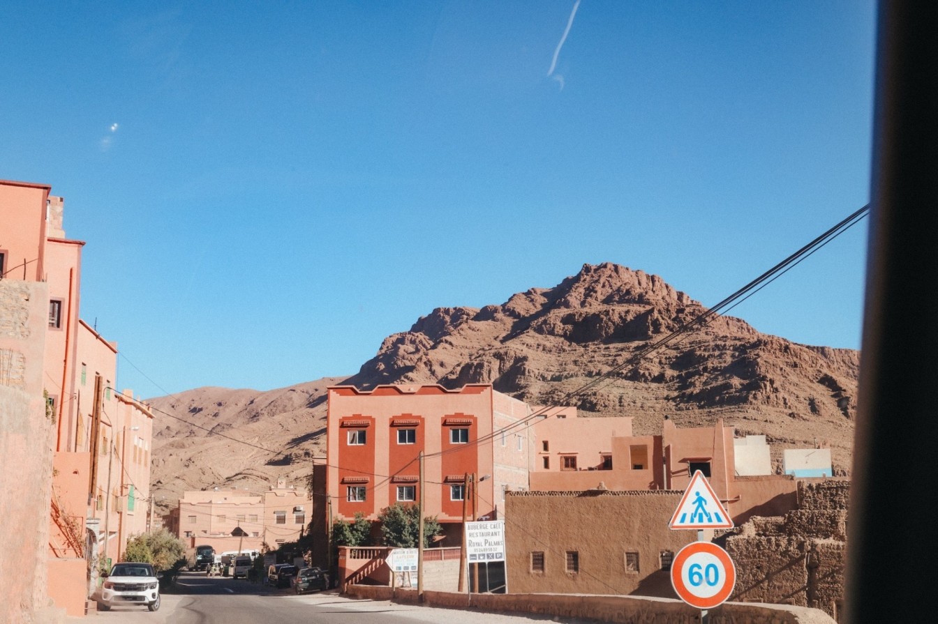 Desert villages driving towards Marrakesh from Merzouga.
