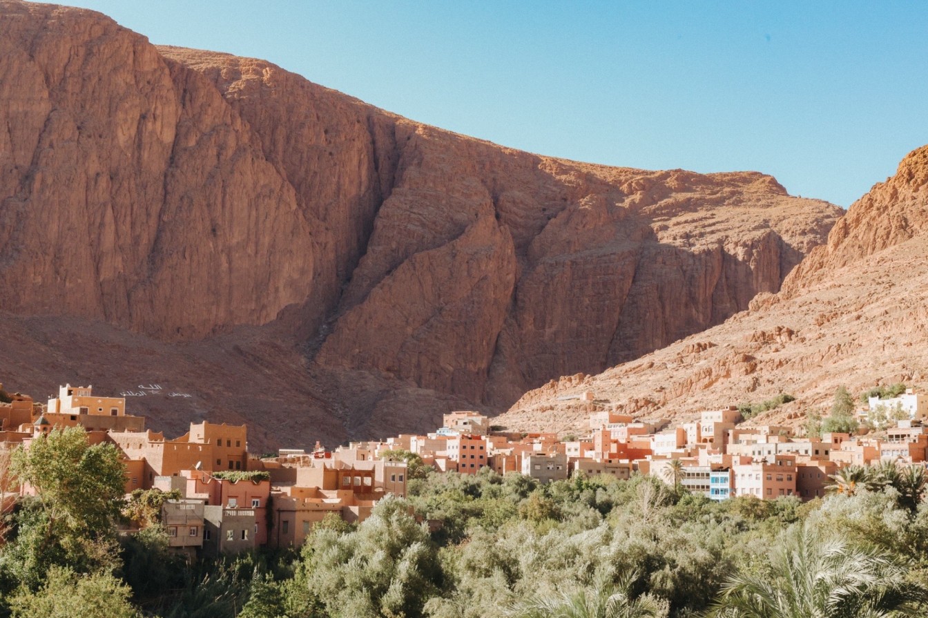 Village right outside of the Gorges. 
