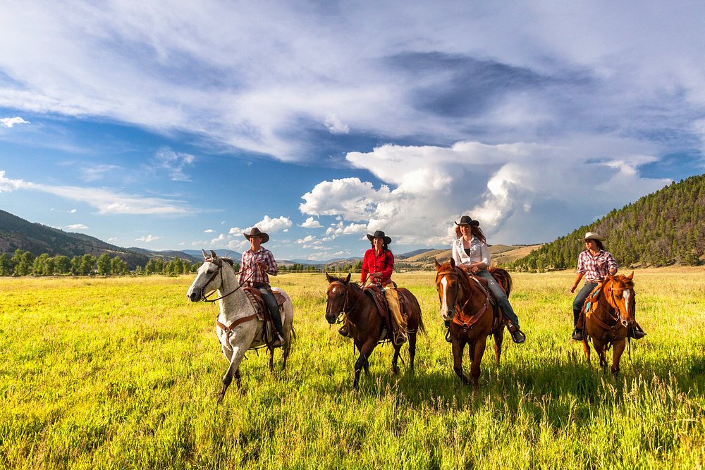 Horseback riding across 6,600 acres of Montana ranch land and wilderness - The Ranch at Rock Creek