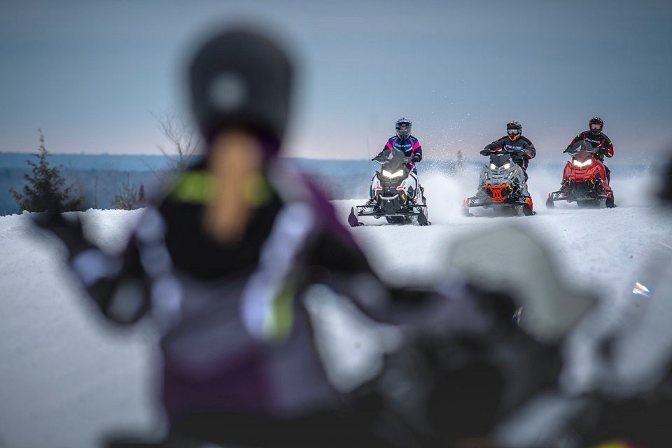 Snowmobiling with Bear Rock Adventures in Pittsburg, New Hampshire
