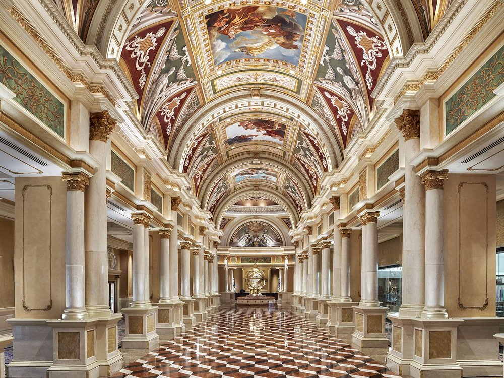 Interior of The Venetian Resort in Las Vegas