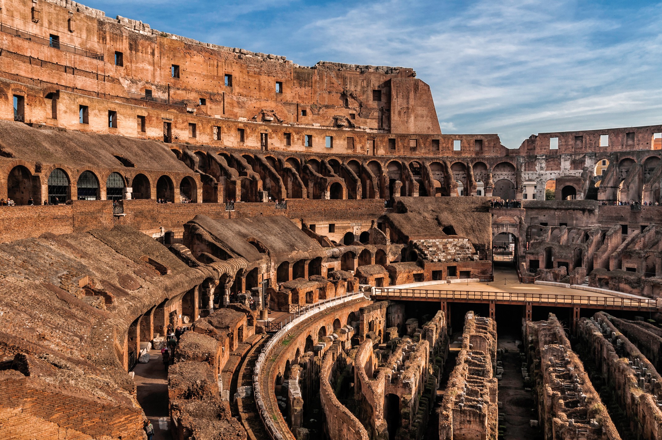 Colosseum's interior, Rome
