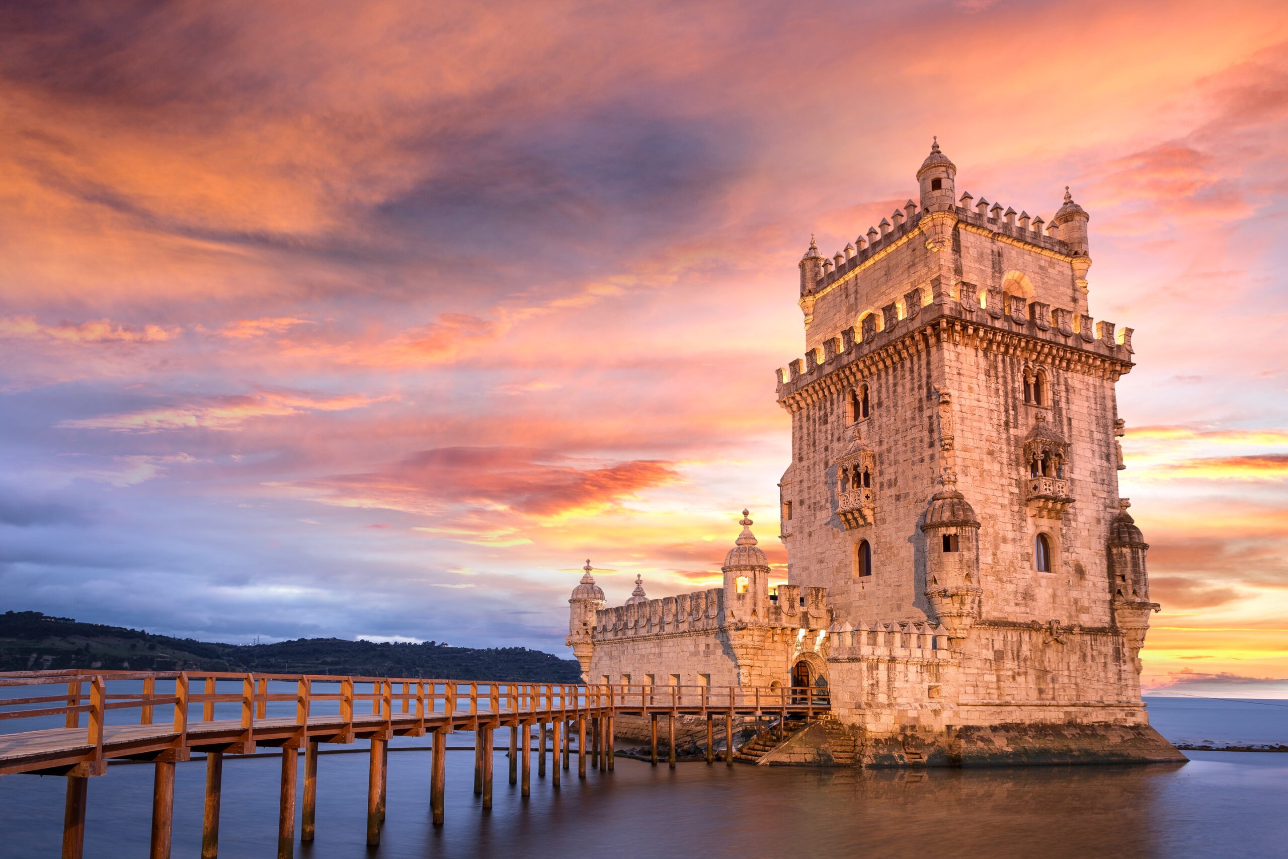 Belém Tower in Lisbon representing essential European landmarks every American should see