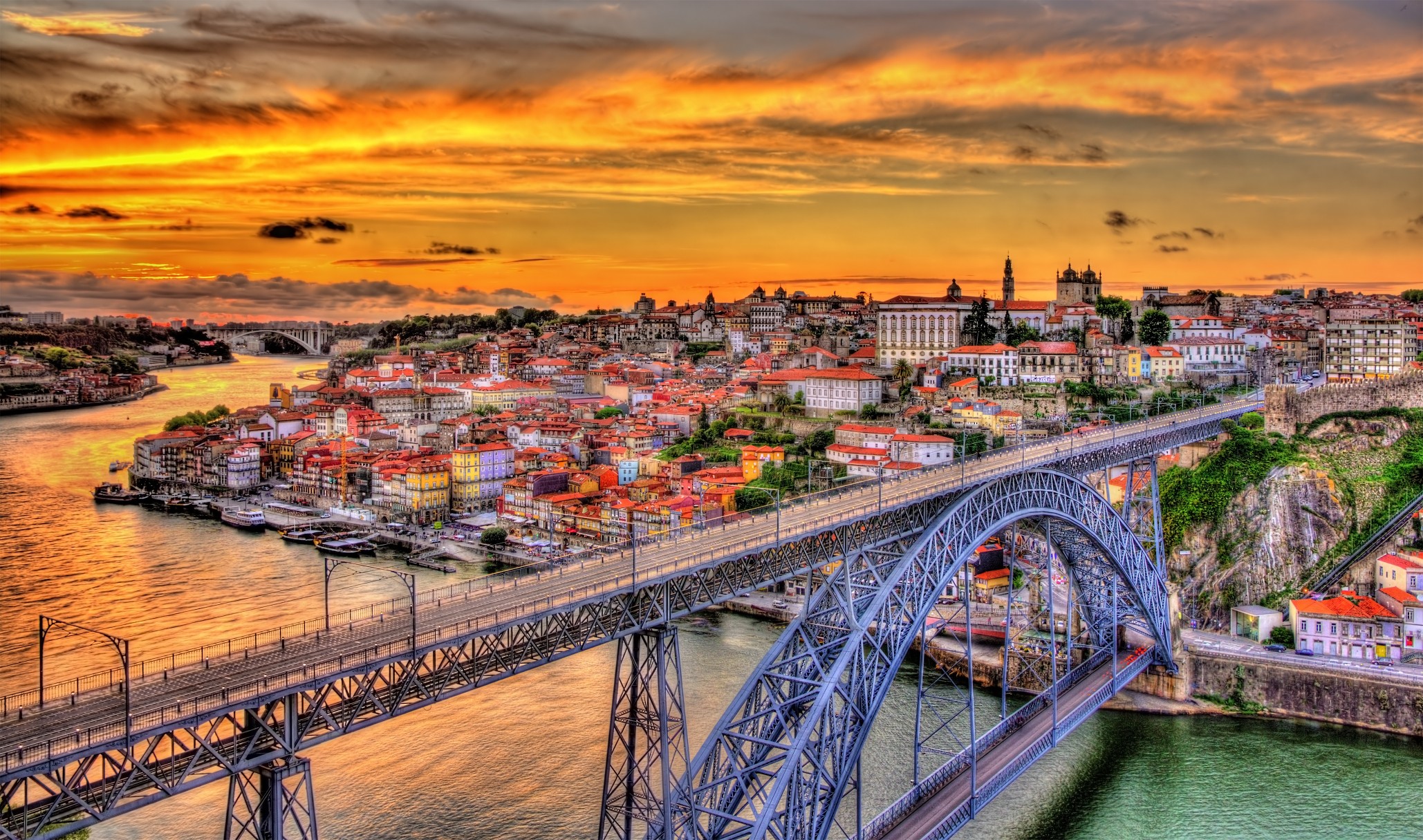 Porto with Dom Luis Bridge - Portugal
