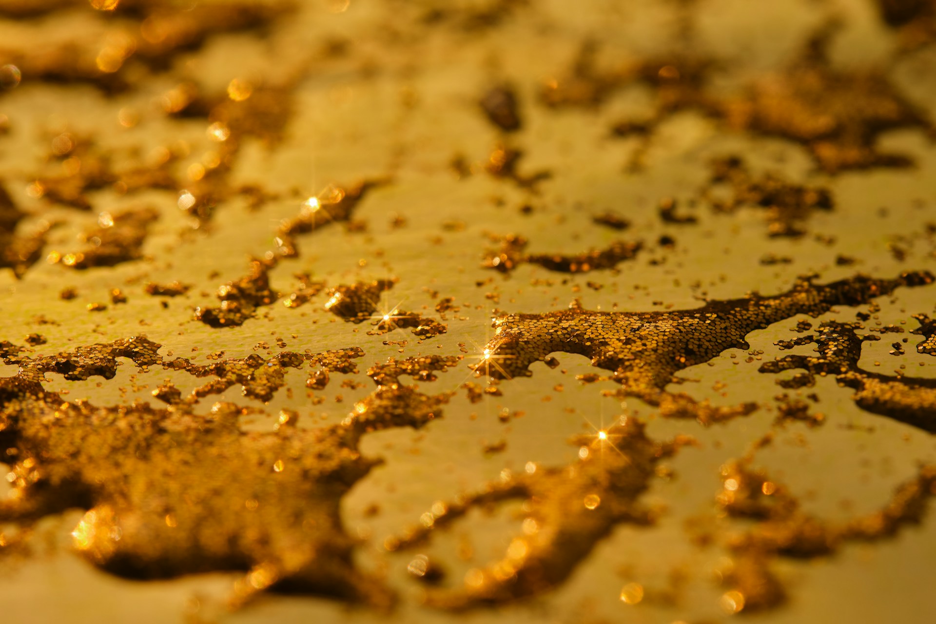 Gold flakes found while panning for gold in the United States
