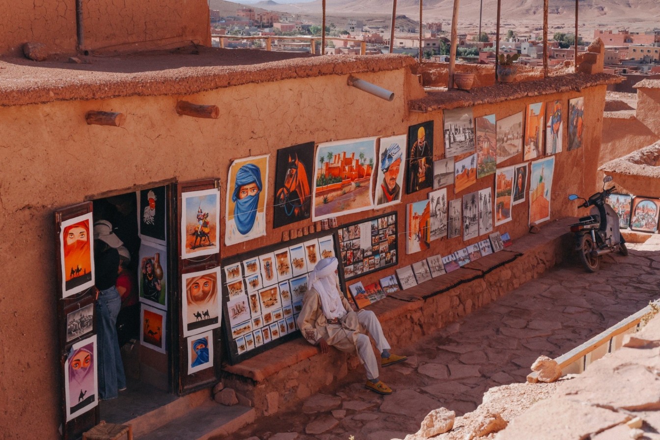 The local artists and their artwork around the village. 
