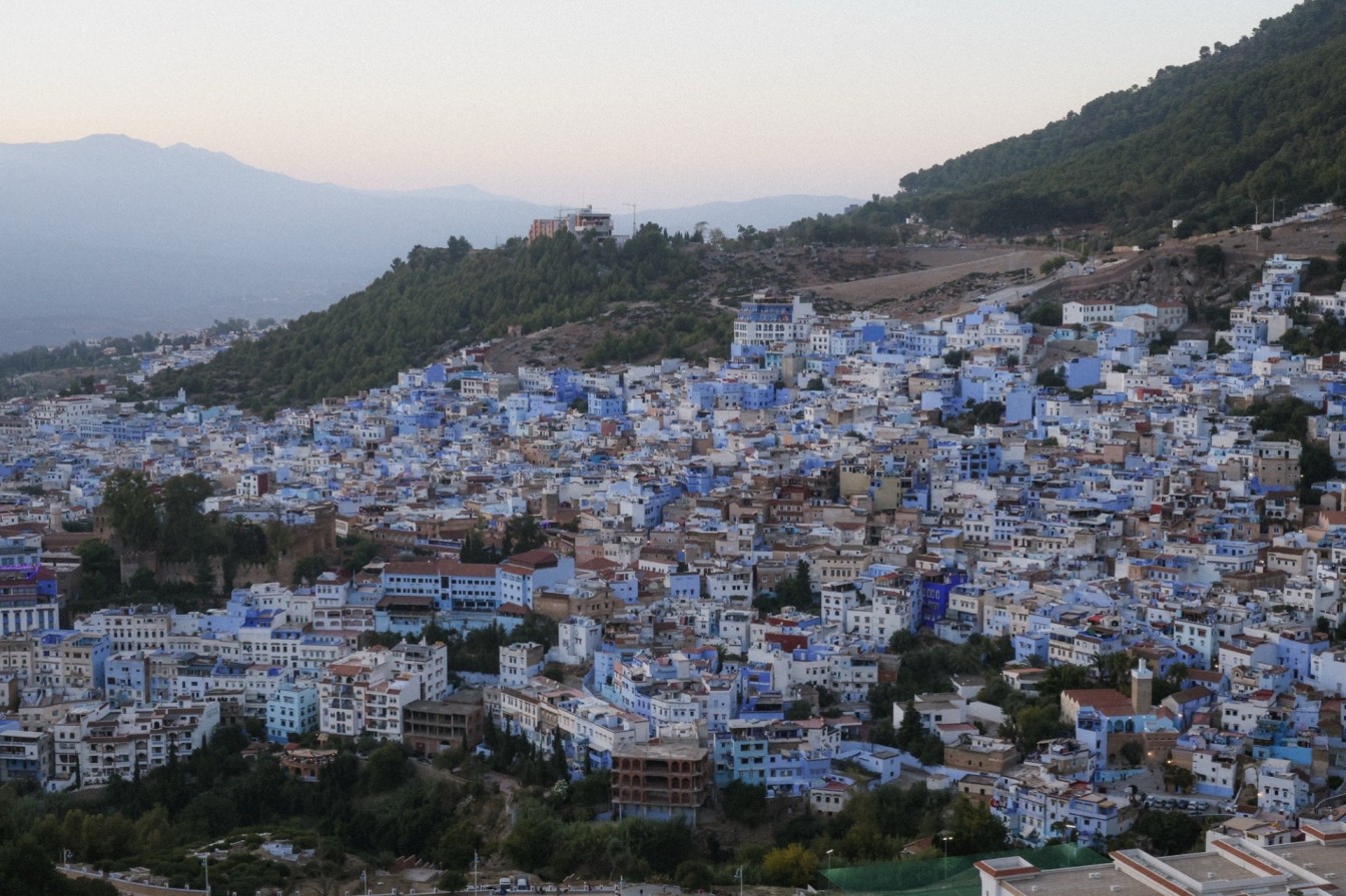 View of the city from the Spanish Mosque. 
