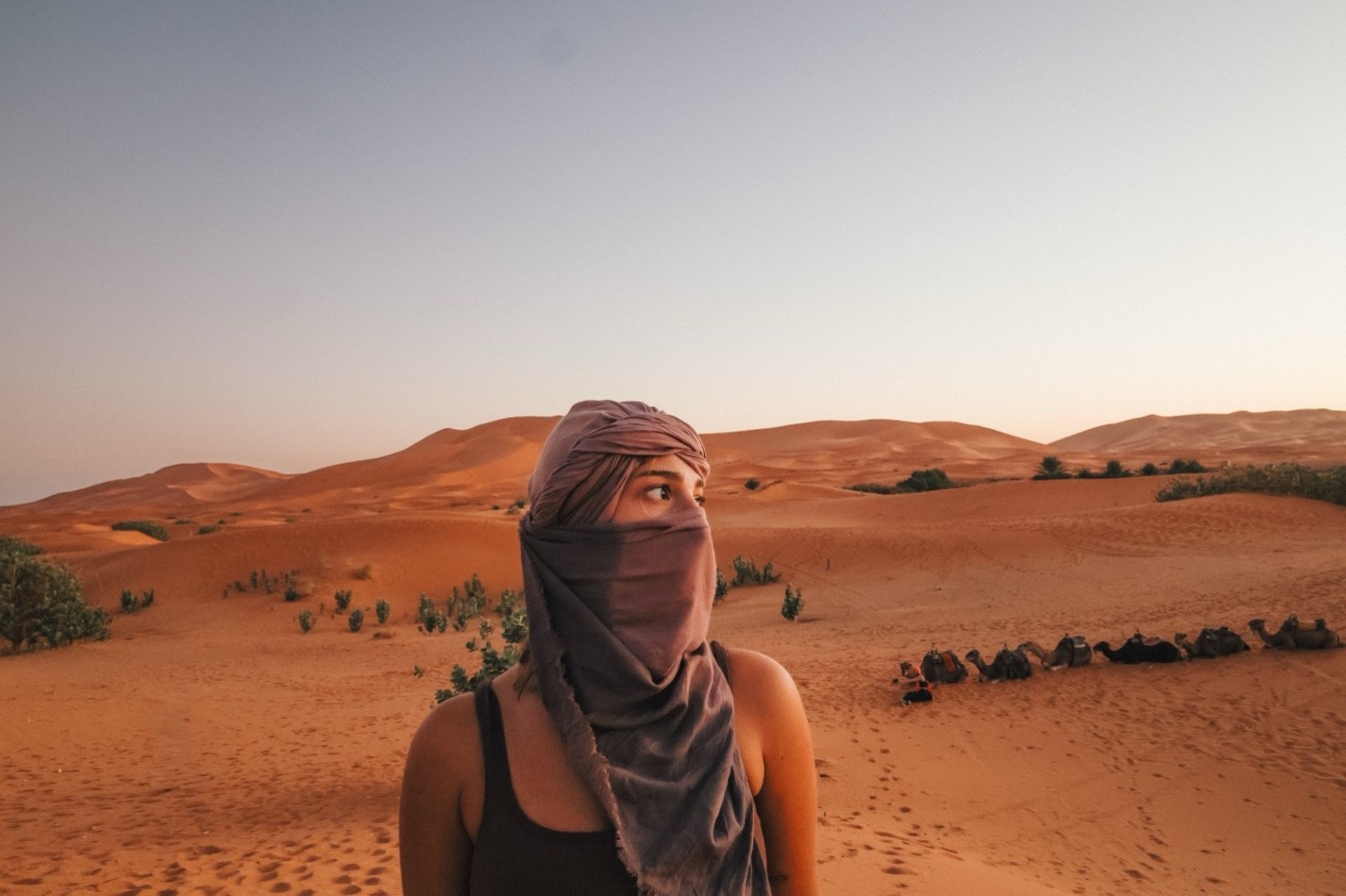 Olivia on her Sahara Desert Tour Morocco