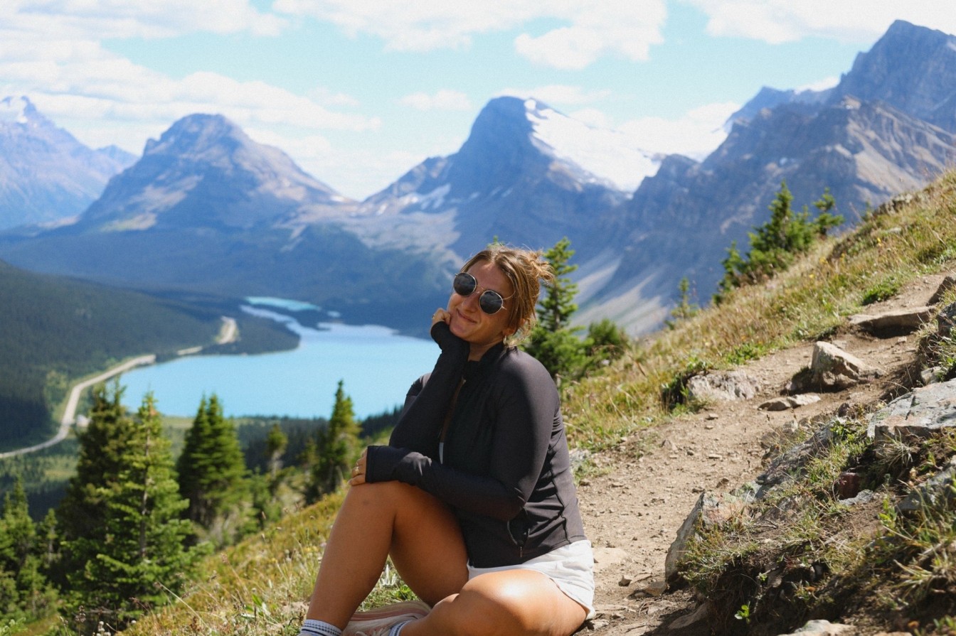 Views from the summit of Bow lake. 
