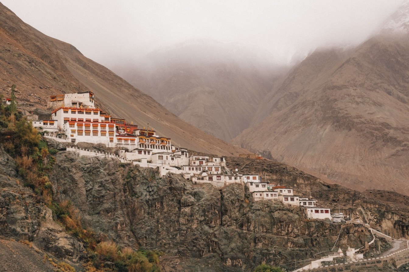 A monastery in Nubra Valley. 
