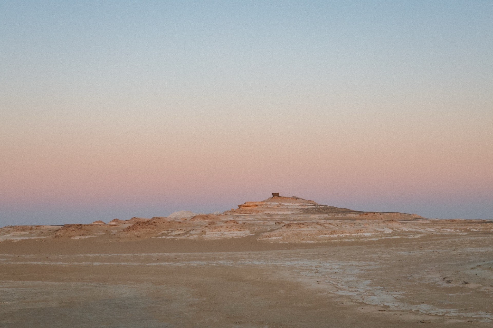 Beautiful Siwa desert landscapes at sunset.