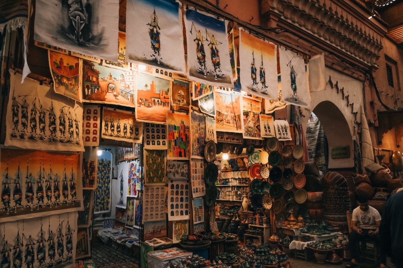 Markets in Marrakech. 