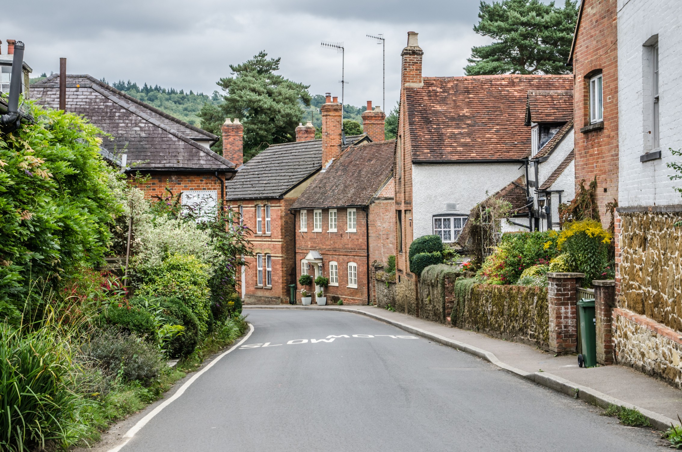 Road going into Shere Village
