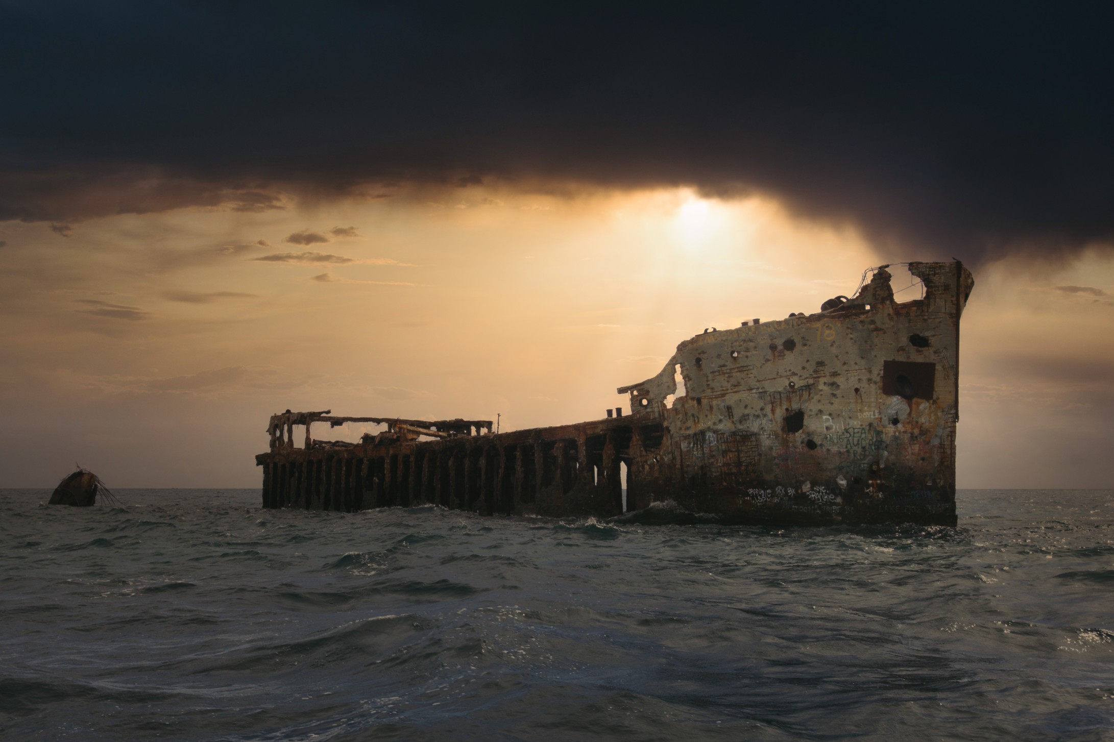 Ghost Shipwreck of the Sapona in the Bermuda Triangle
