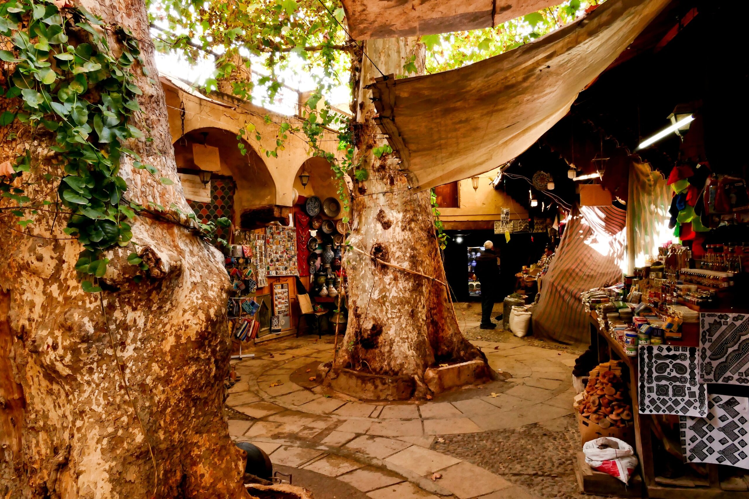 Fez, alleys and activities of the Souk inside the ancient Medina. Morocco