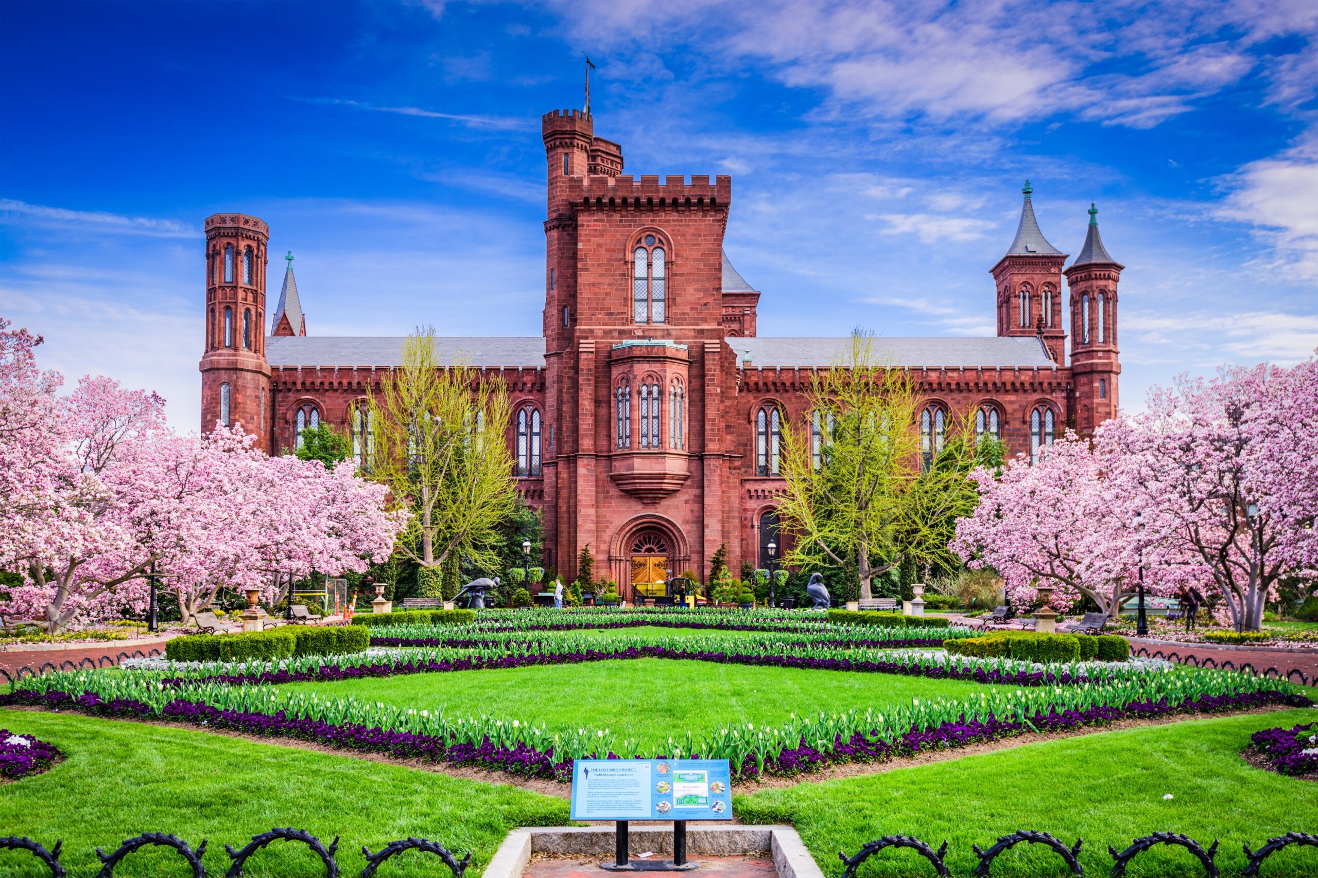 Smithsonian Building in Washington DC, USA.
