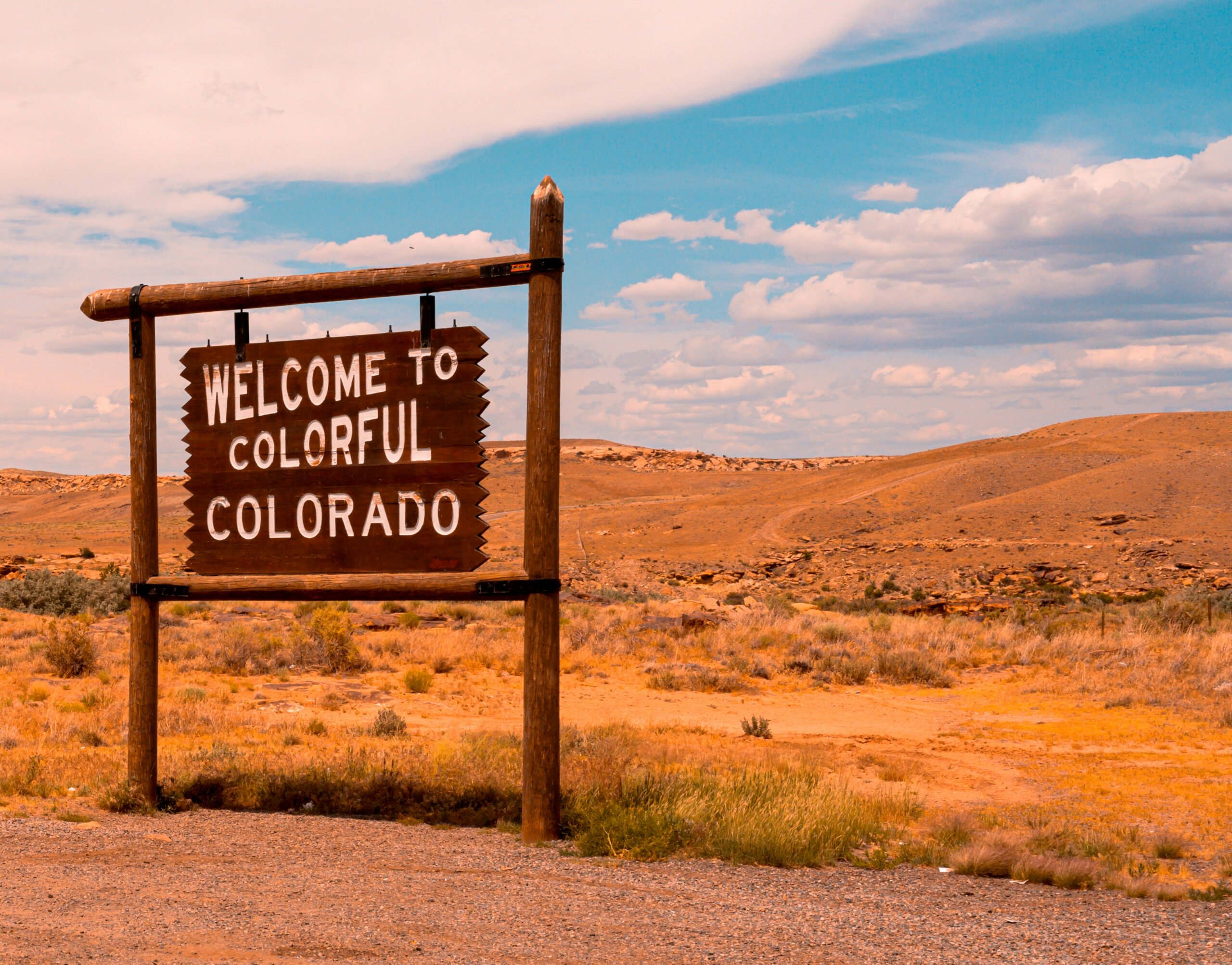 welcome to colorado sign