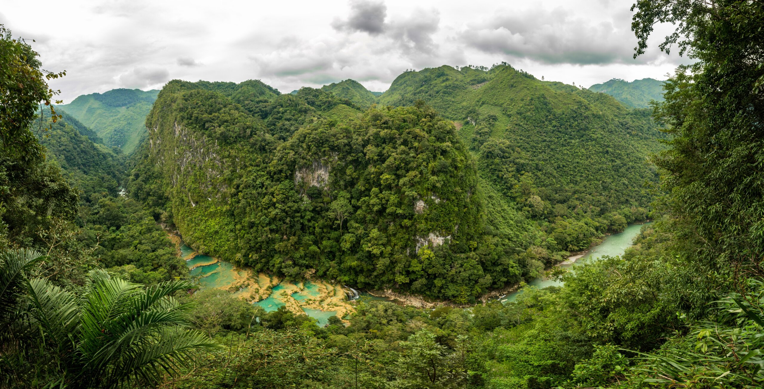 Cascades National Park in Guatemala Semuc Champey
