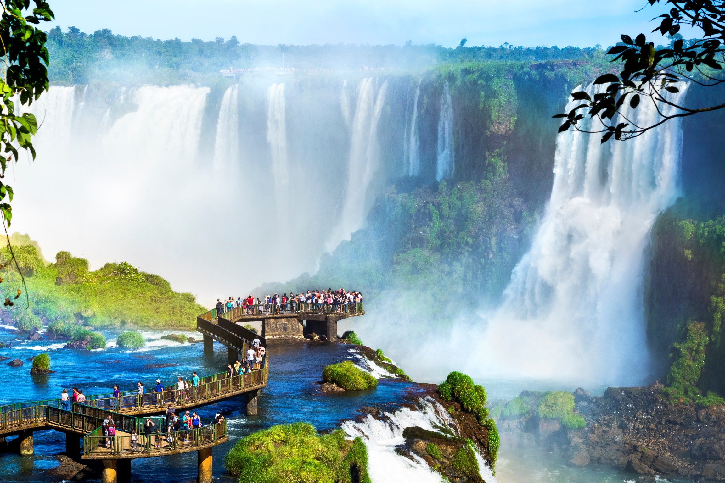 Iguazu Falls, on the border of Argentina and Brazil
