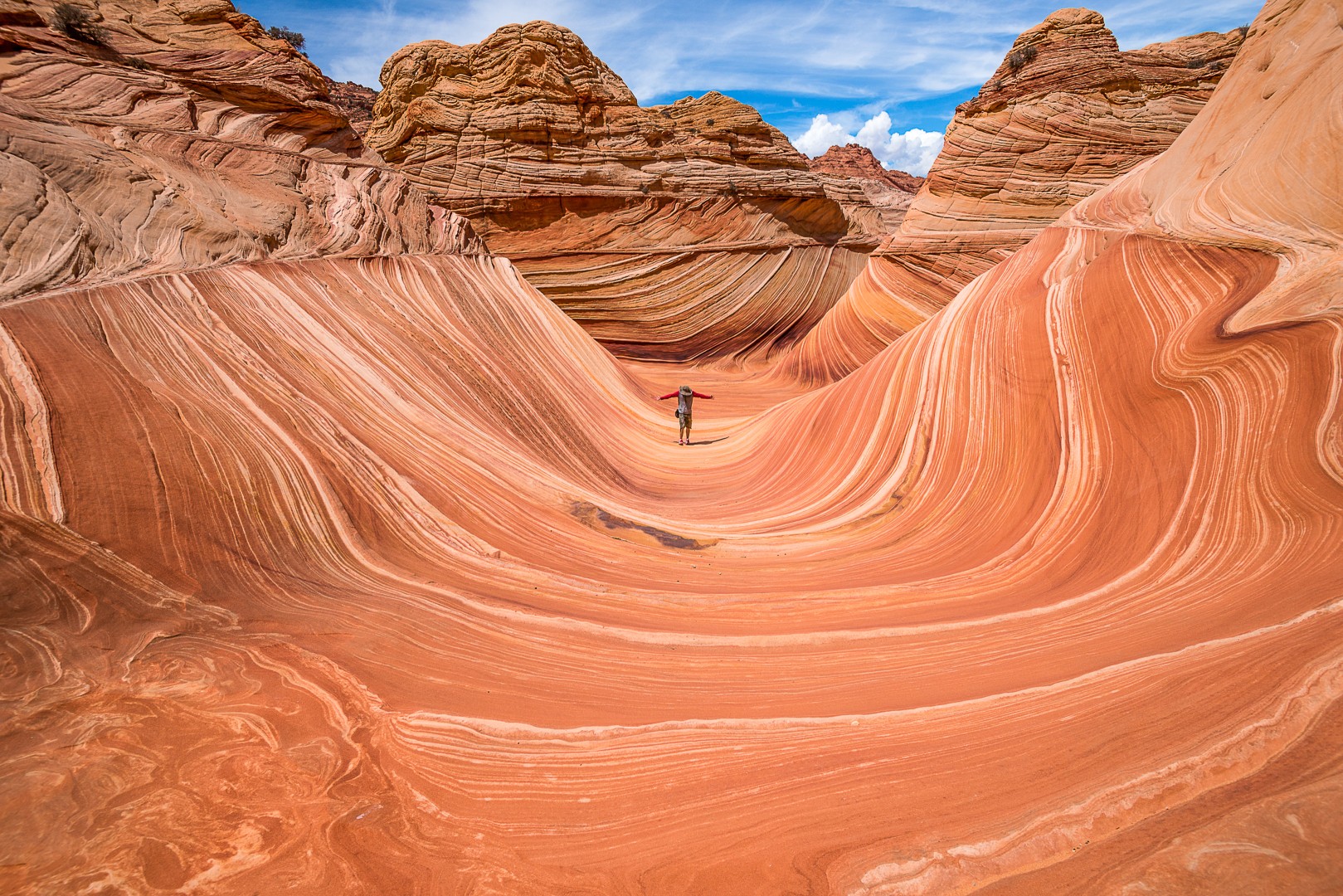 photographer at The Wave in Arizona one of the best photography spots in America