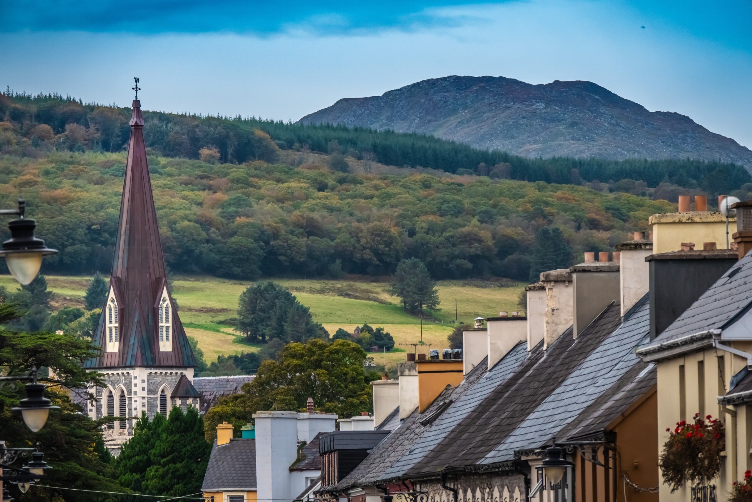 The charming small town of Kenmare (the little nest), on the ring of kerry and the ring of Beara, in the south of County Kerry, Ireland.
