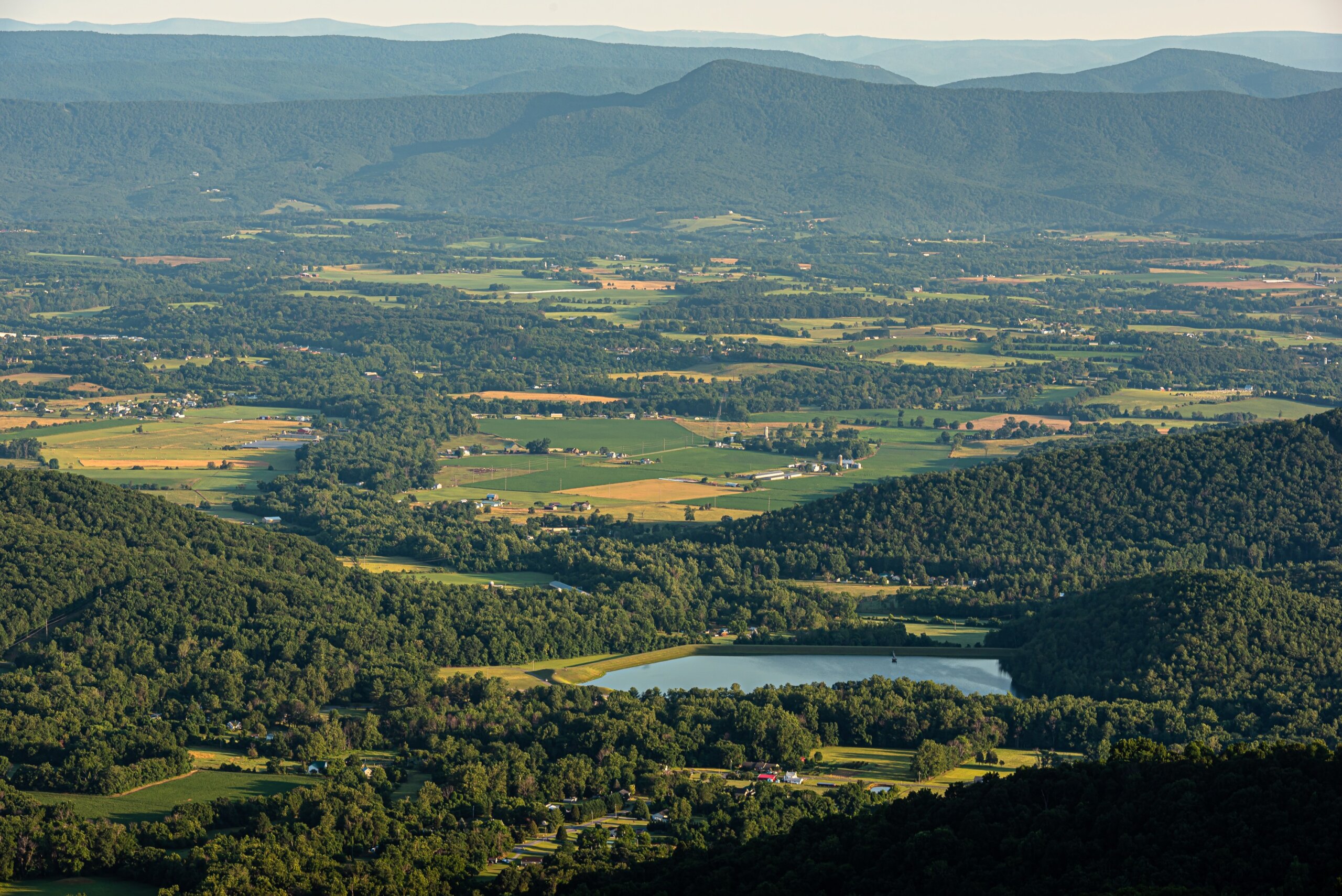 View of Valleyburgh from Skyline drive in Shenandoah National Park.
