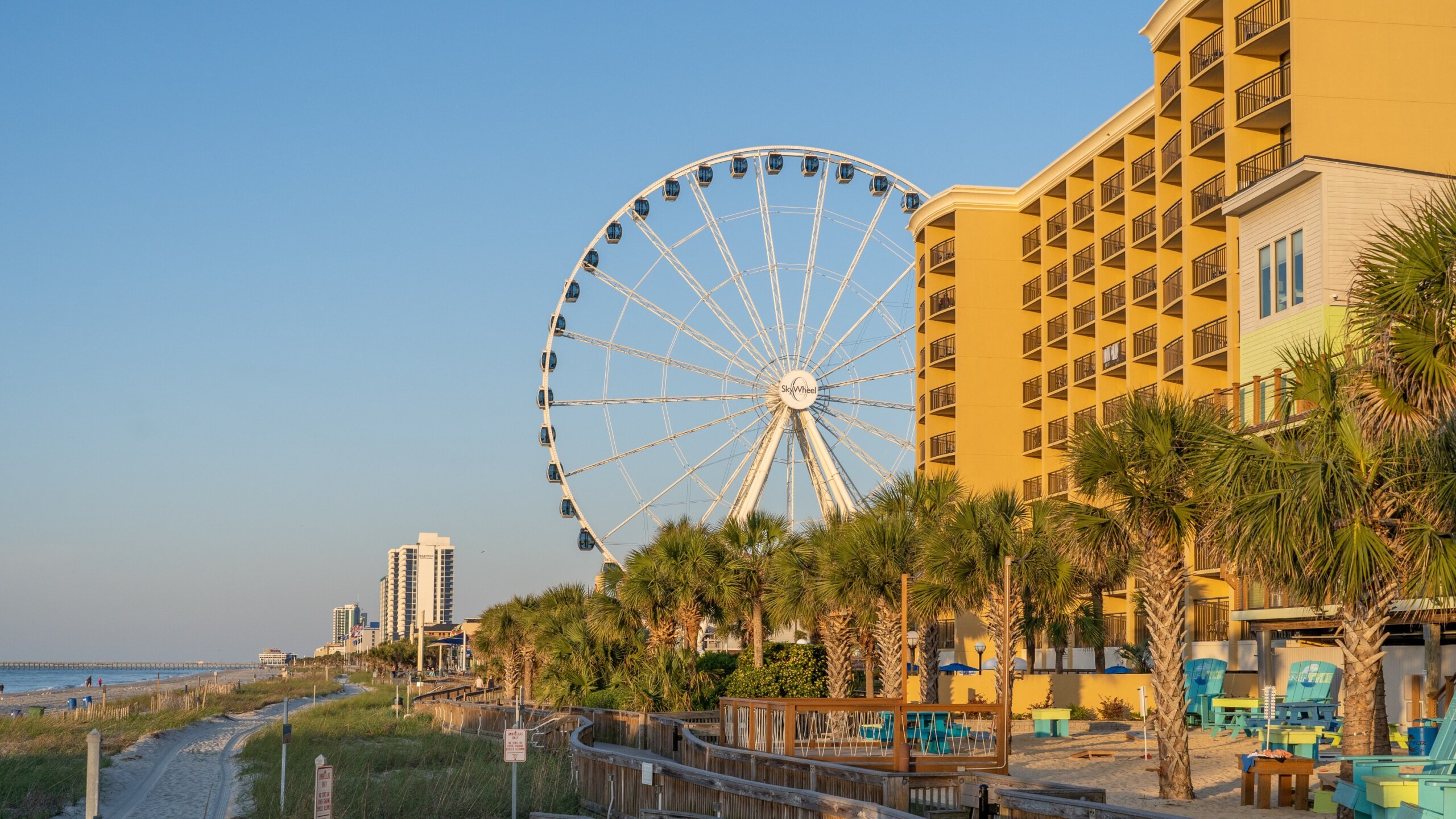 The SkyWheel Myrtle Beach, an amusement park ride in Myrtle Beach, South Carolina.
