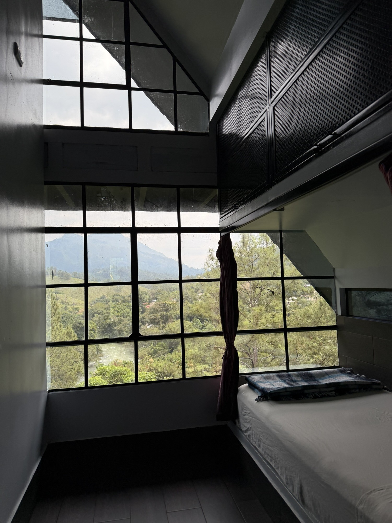 Views form the dorm room at Zephyr Lodge.