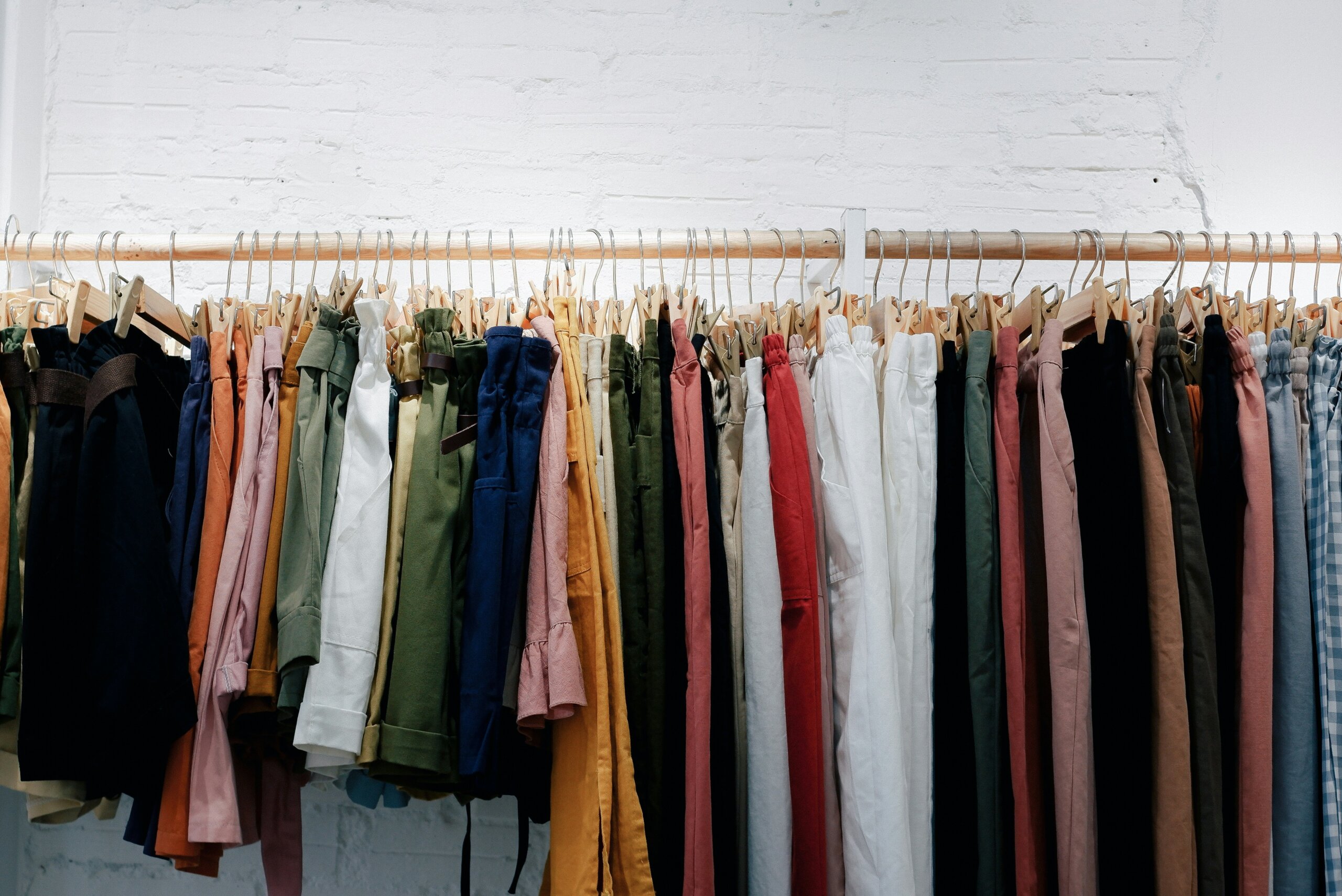 rack of clothes
