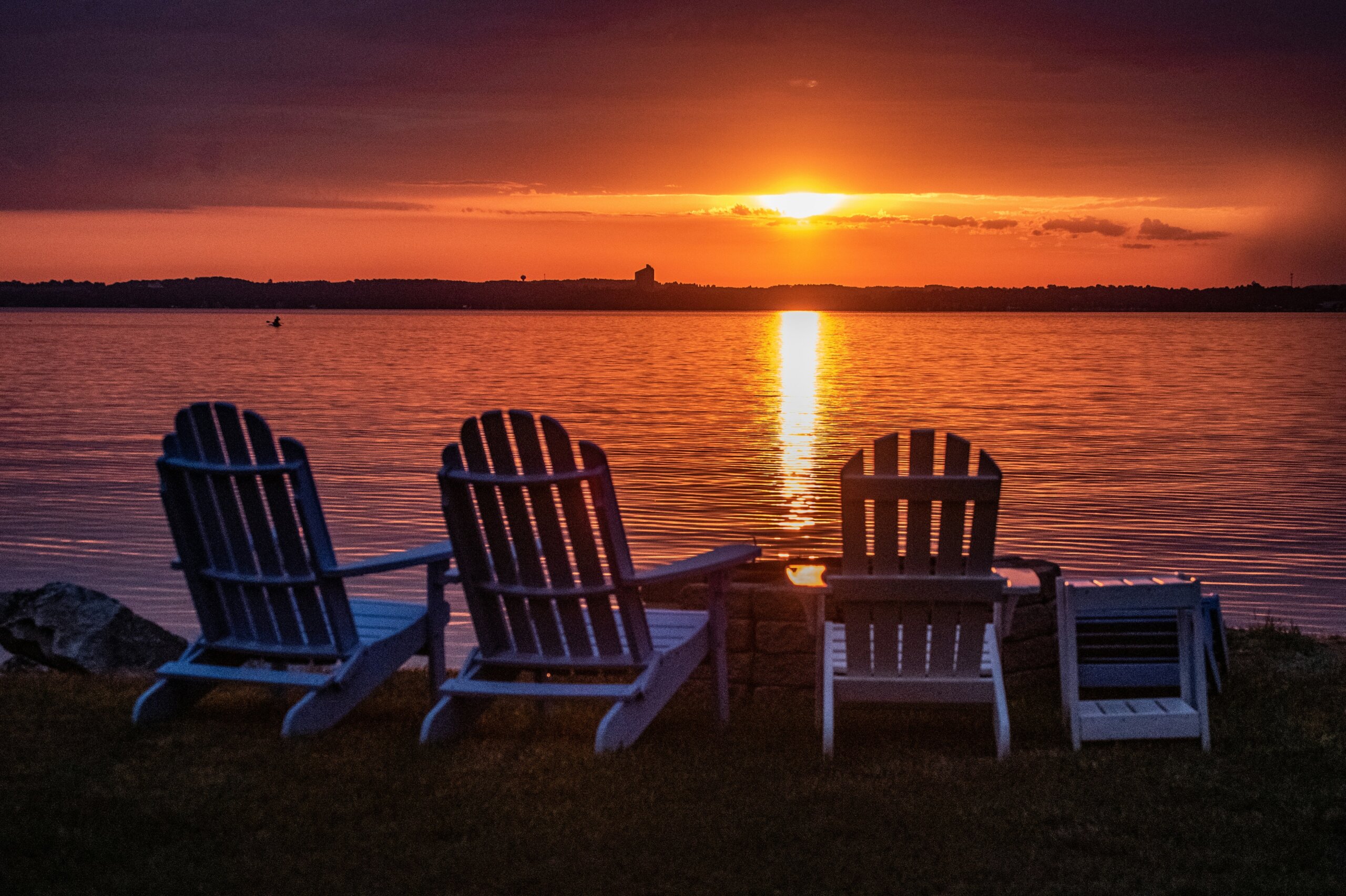 sunset adirondack chairs