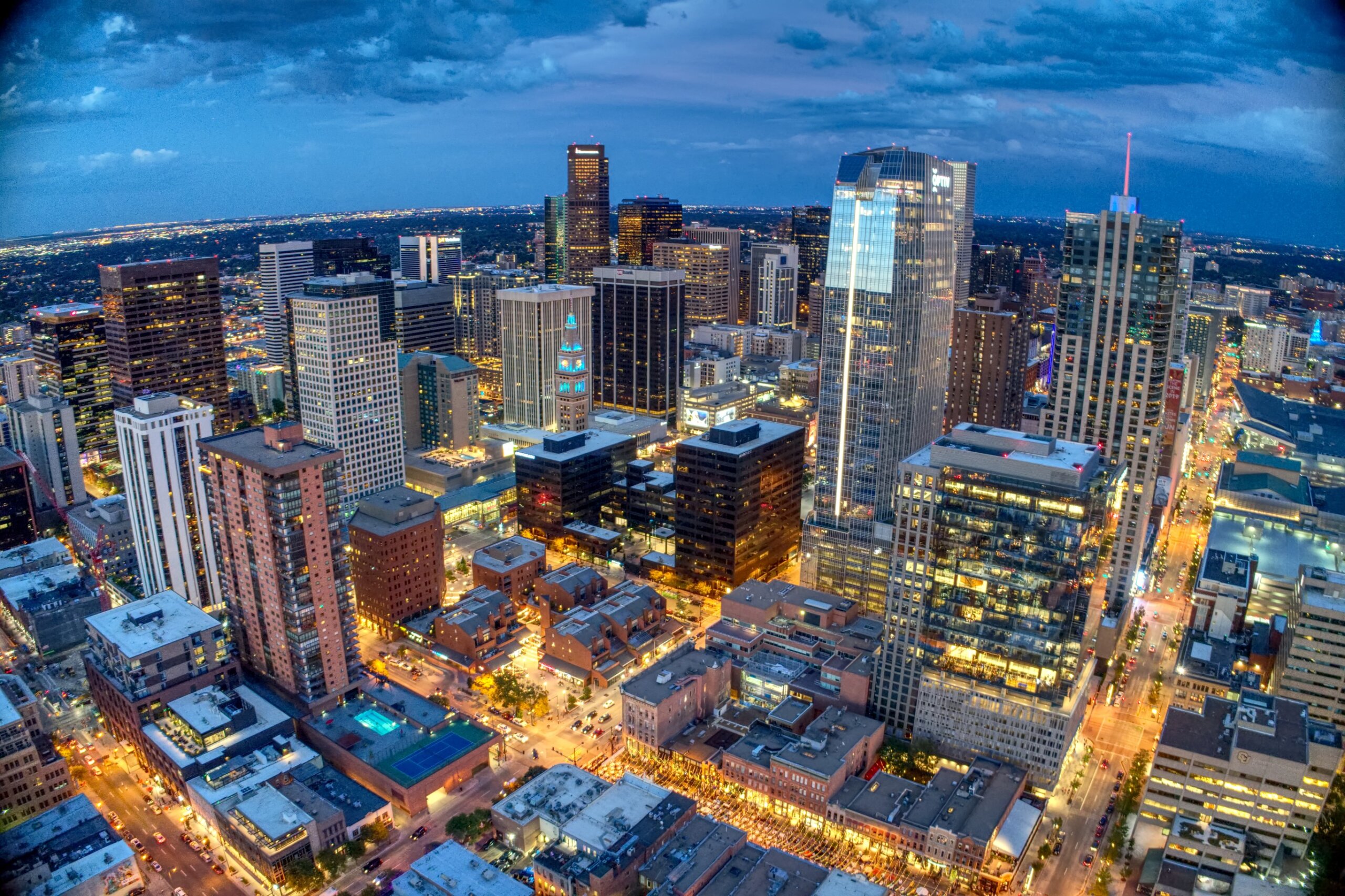 Downtown Denver West over Larimer Square
