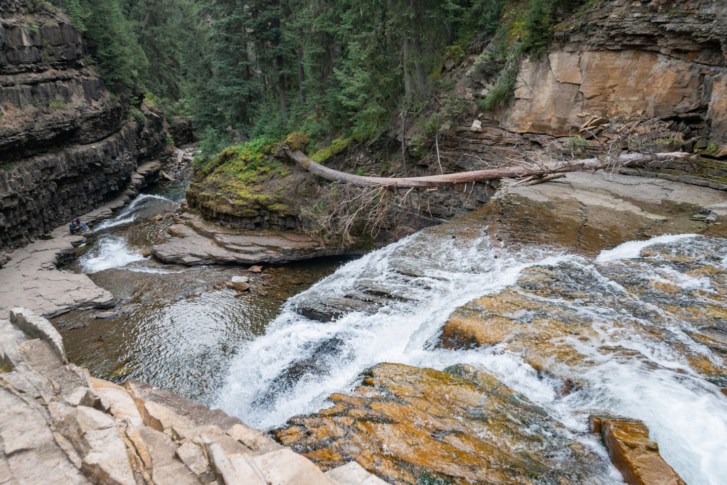 Ousel Falls Park Trail in Custer Gallatin National Forest, Montana. USA. Back to Nature concept.