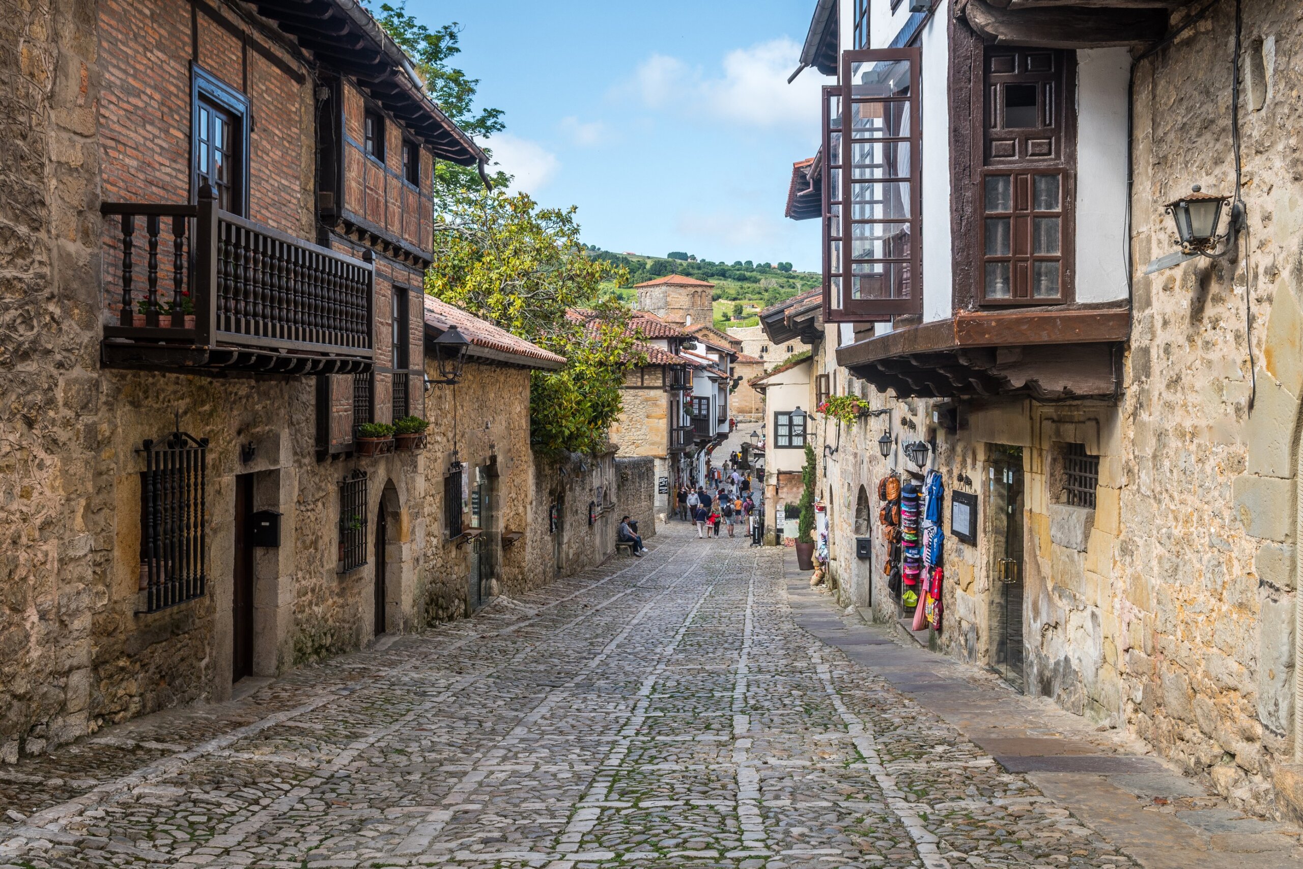 beautiful streets of santillana del mar, Spain
