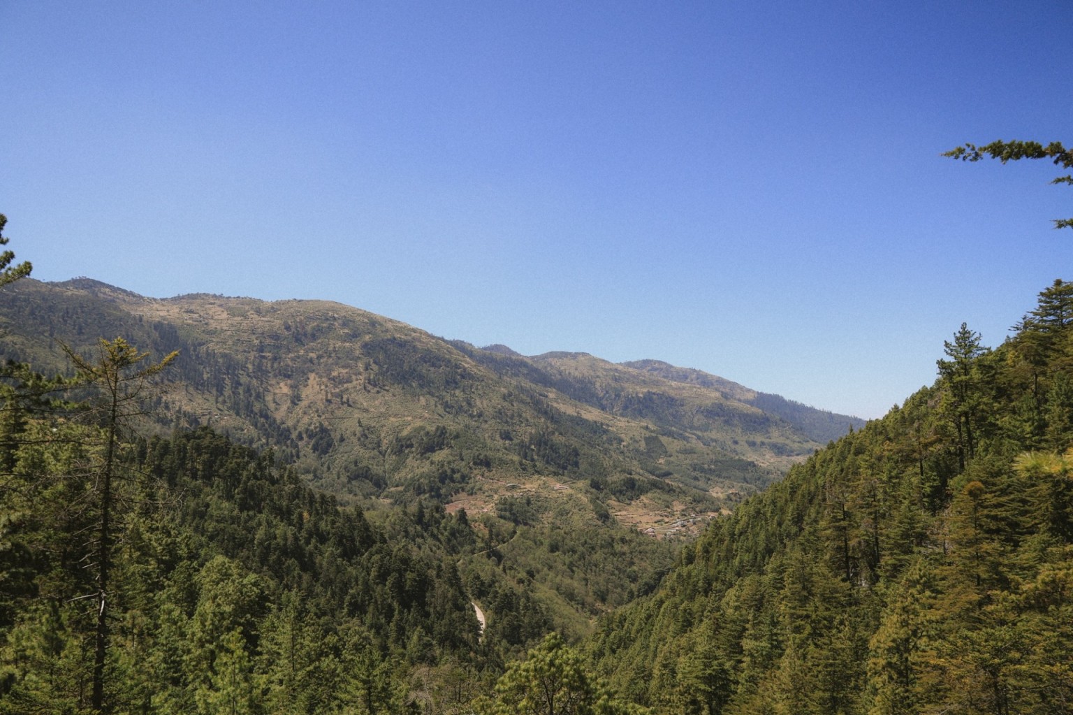 Views of the Guatemalan highlands from the highest non volcanic peak in the country. 
