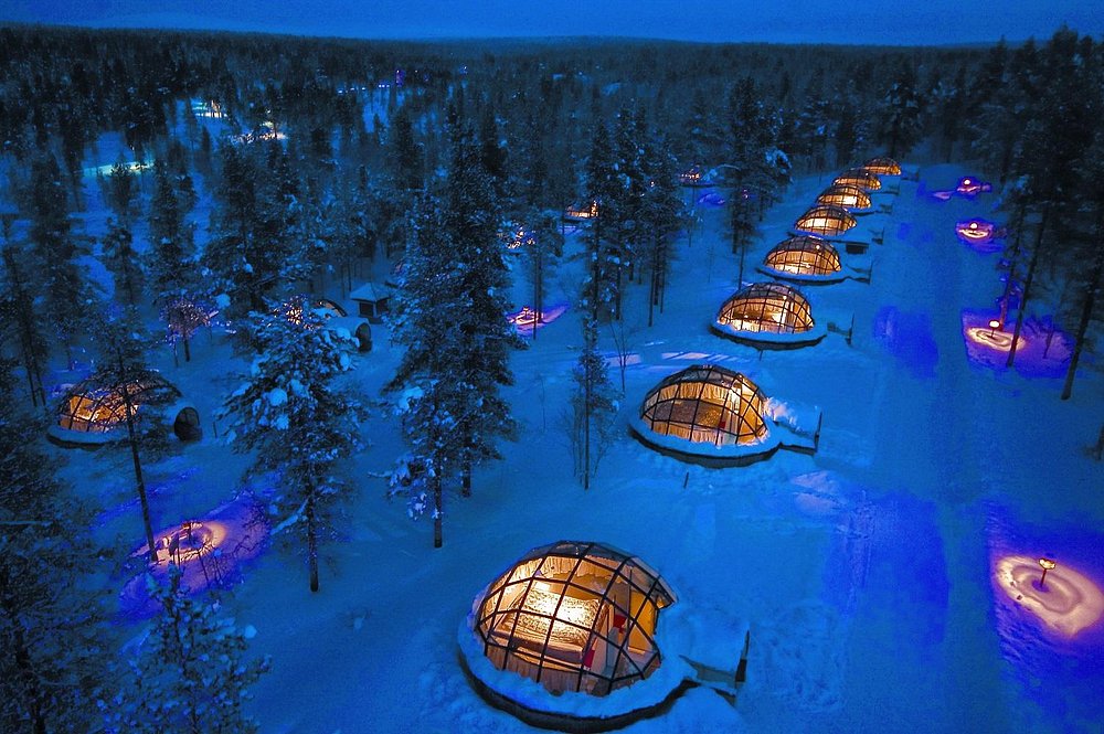 Magical dusk views from the world’s first and only Glass Igloos.