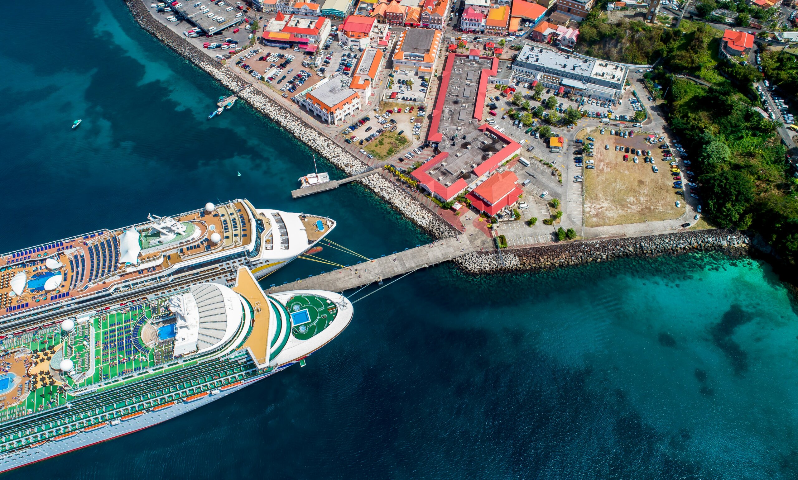 cruise ships at port