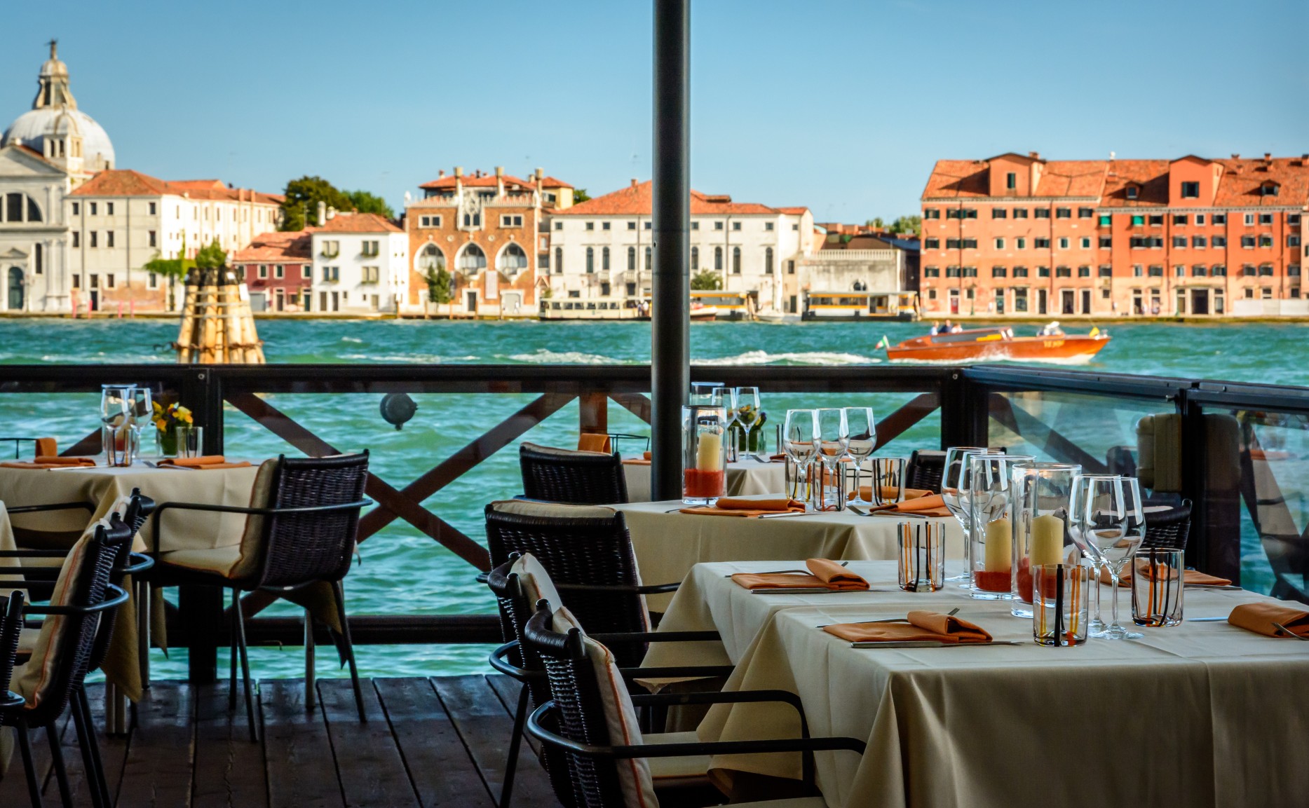 Dining tables in Venice