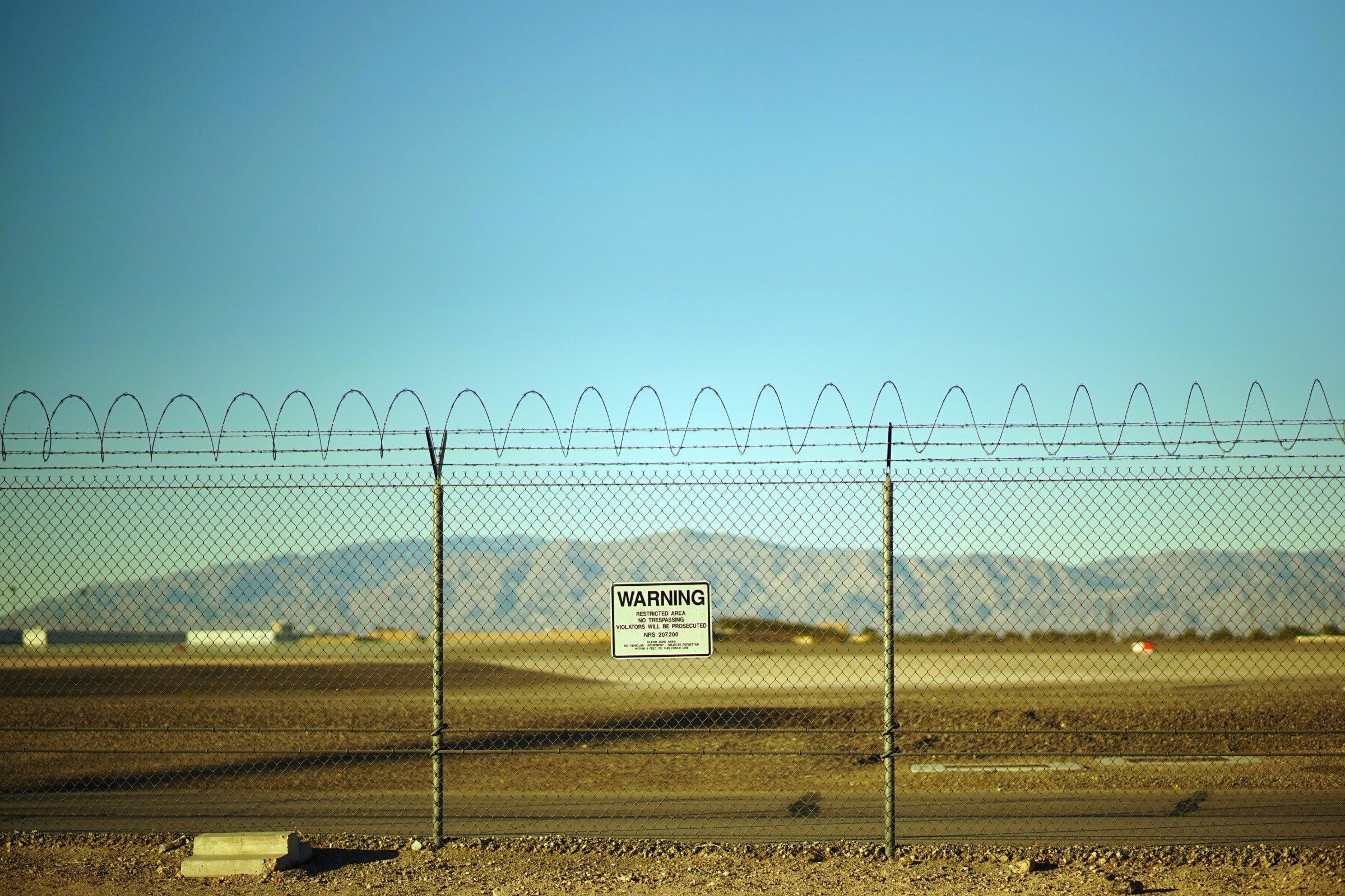 Area 51 Fenced Off Warning Sign

