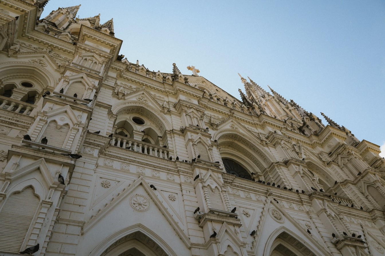 The famous cathedral in Santa Ana, El Salvador.
