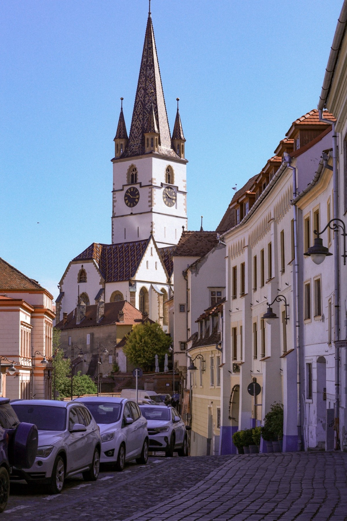 The medieval city of Sibiu, Romania.