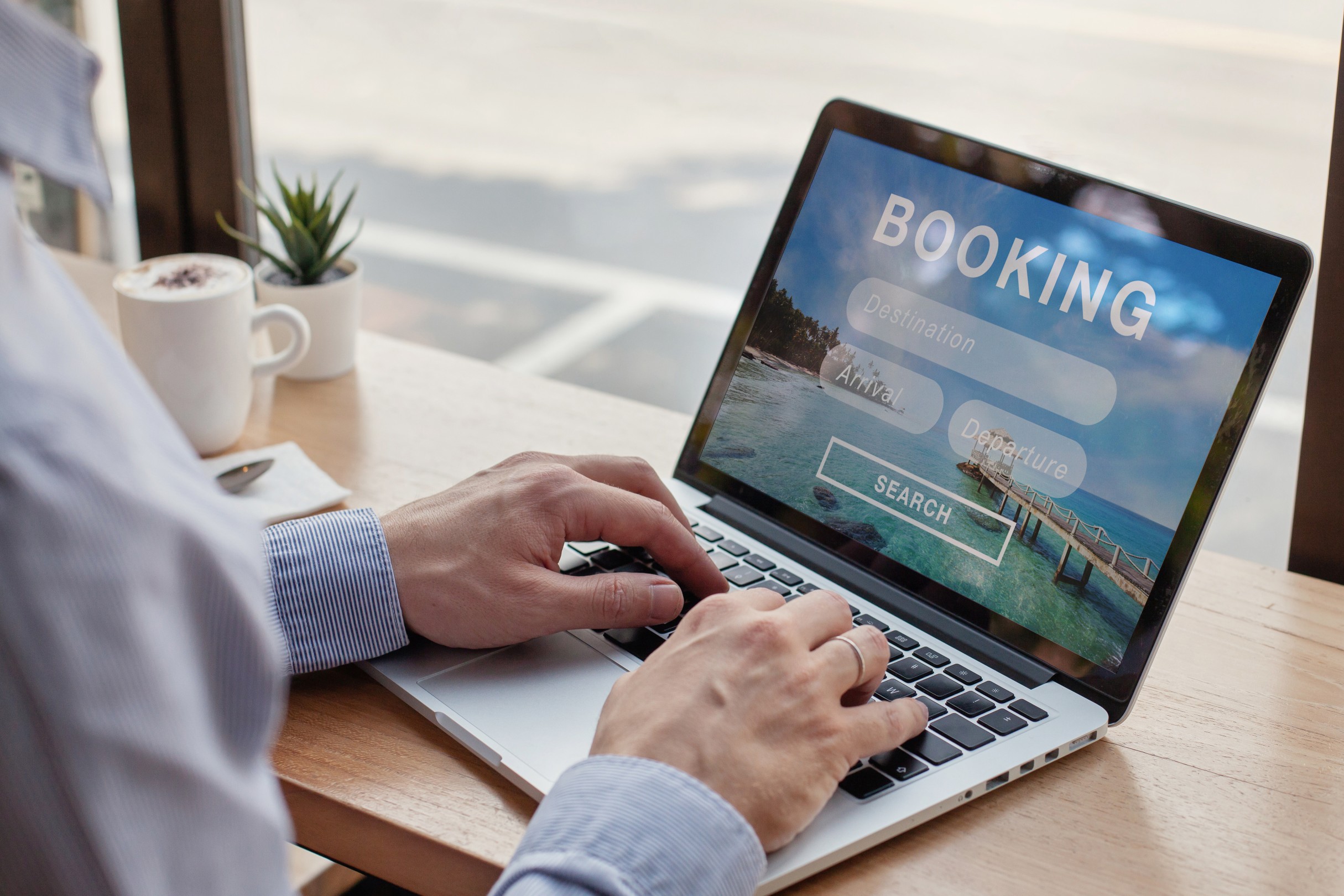 booking trip or vacation travel planning, package tour or hotel and transfer flight reservation for tourists
