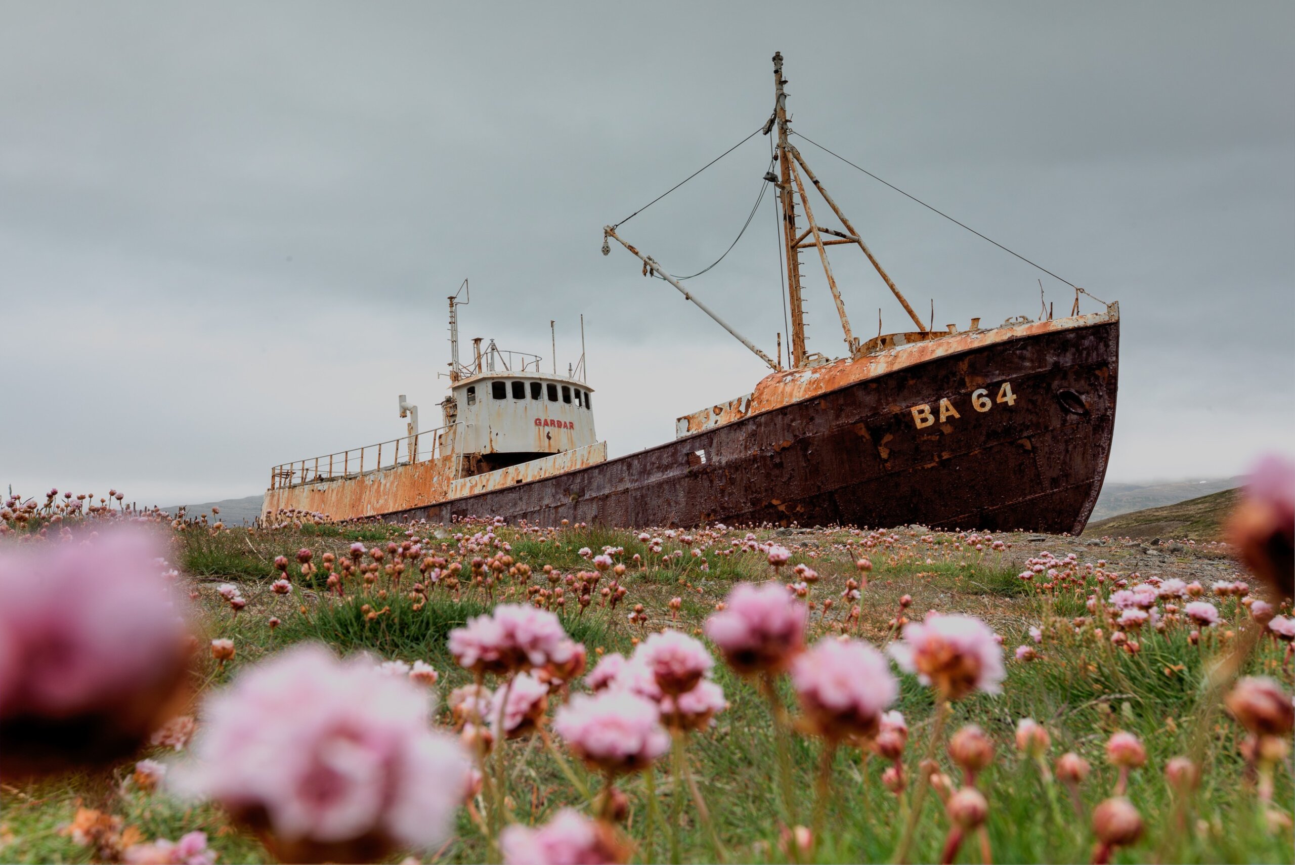 Garðar BA 64 shipwreck in Iceland featured in shipwrecks you can visit travel guide