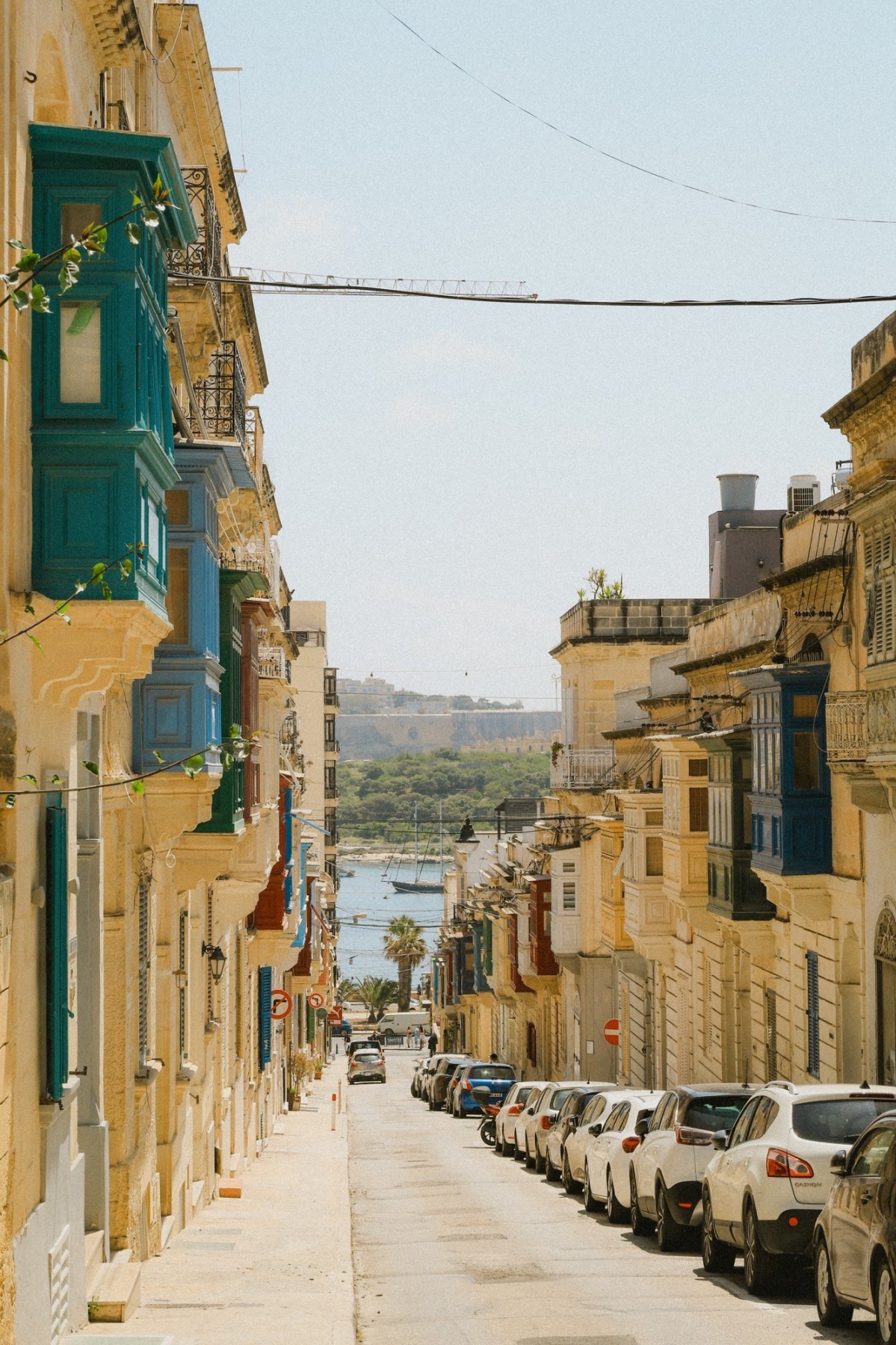The beautiful streets of Sliema, Malta. 
