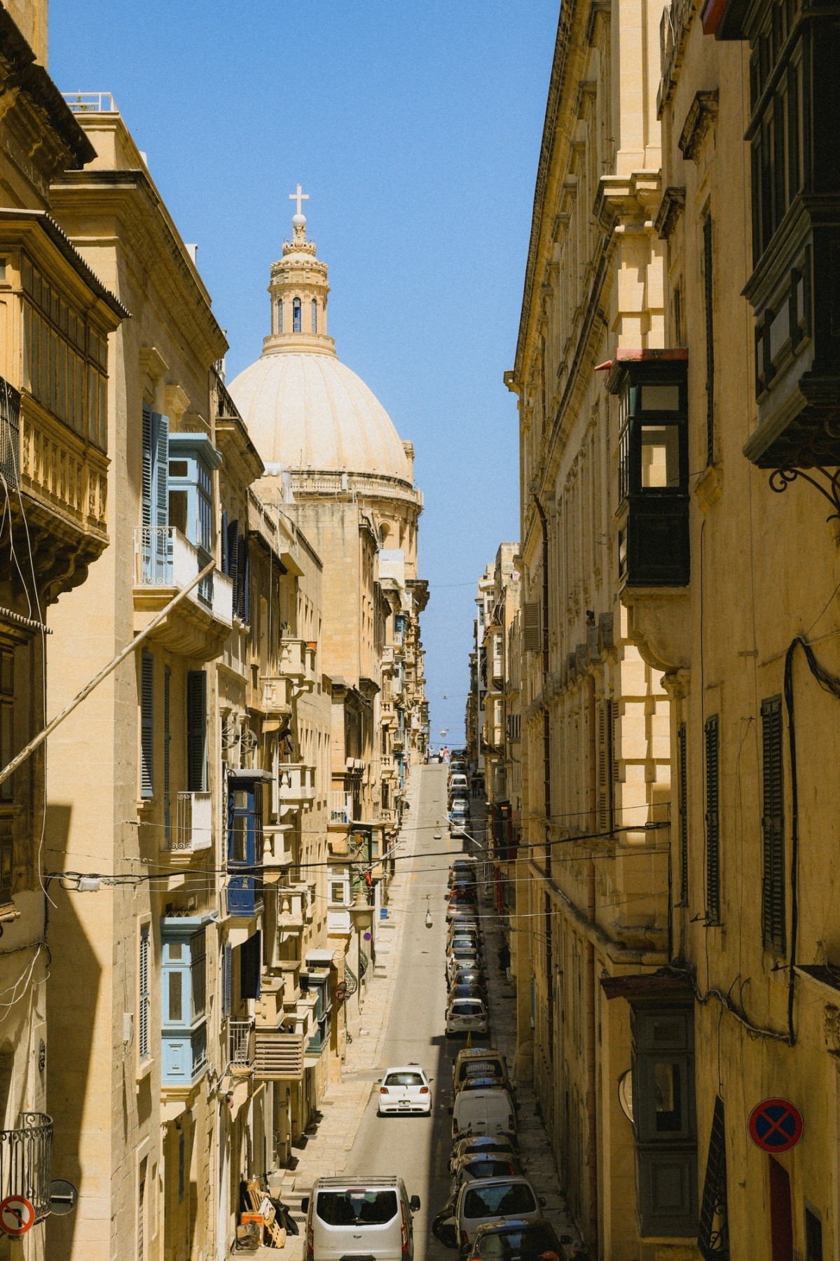 The stunning narrow streets of Valletta. 
